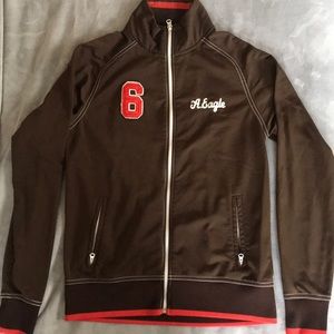 Brown jacket size small American eagle